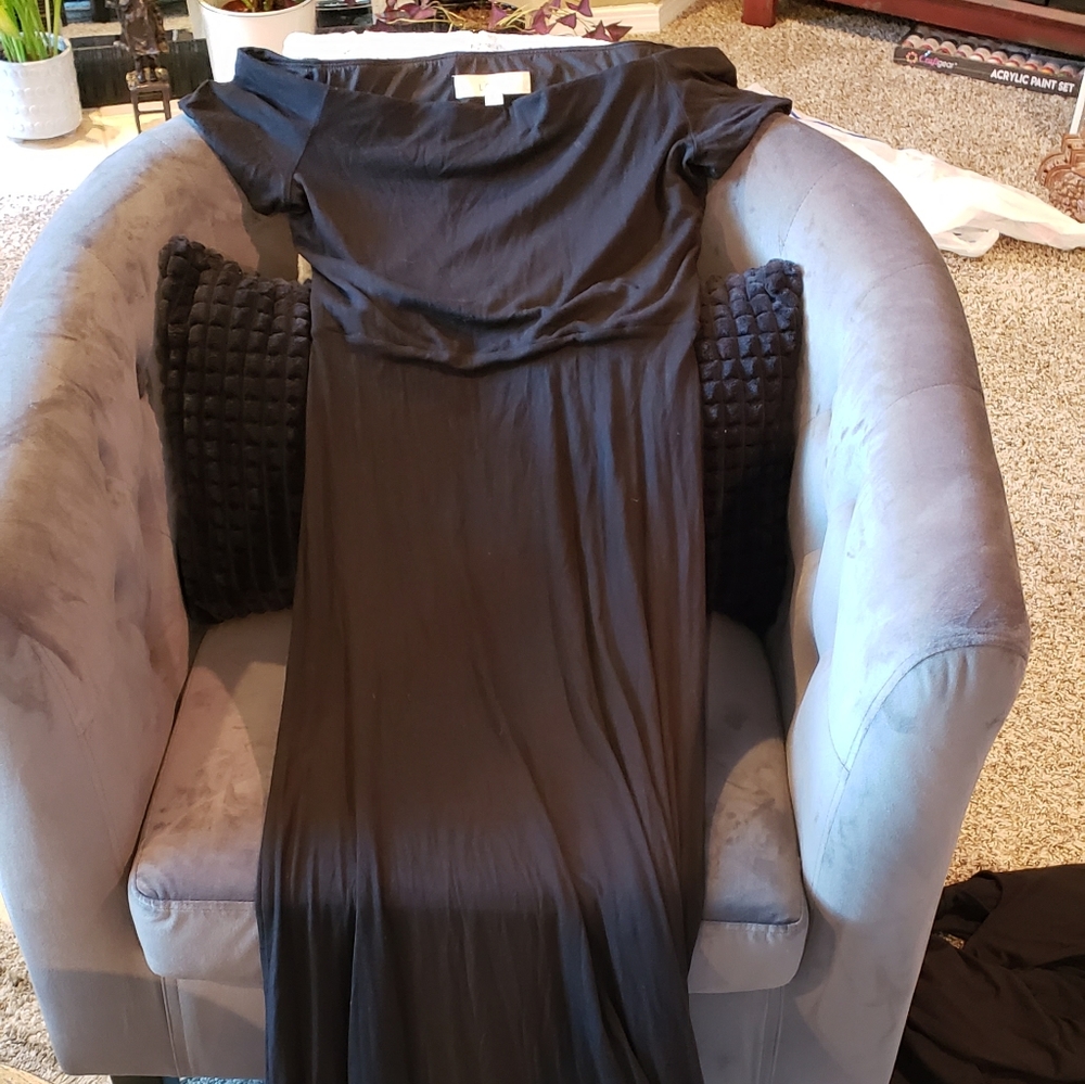 Ann Taylor LOFT Long black dress